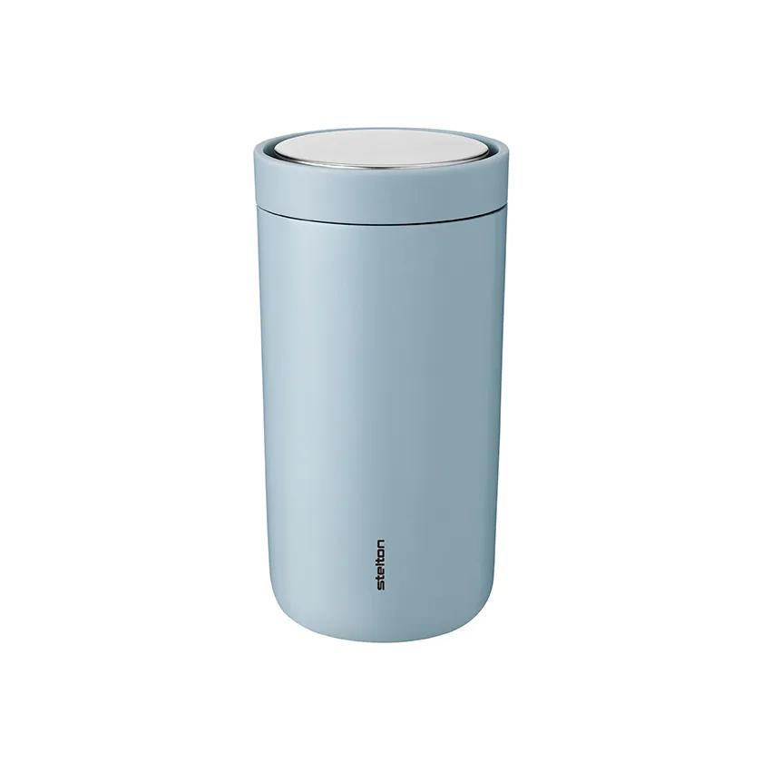 Stelton To Go Click mug 0.2 l cloud | Scandinavian Design | Thermal flasks & travel mugs | Blue