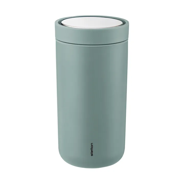 Mug Isotherme Stelton To Go Click 200 Ml Bleu - Acier Inox Et Plastique, Neuf