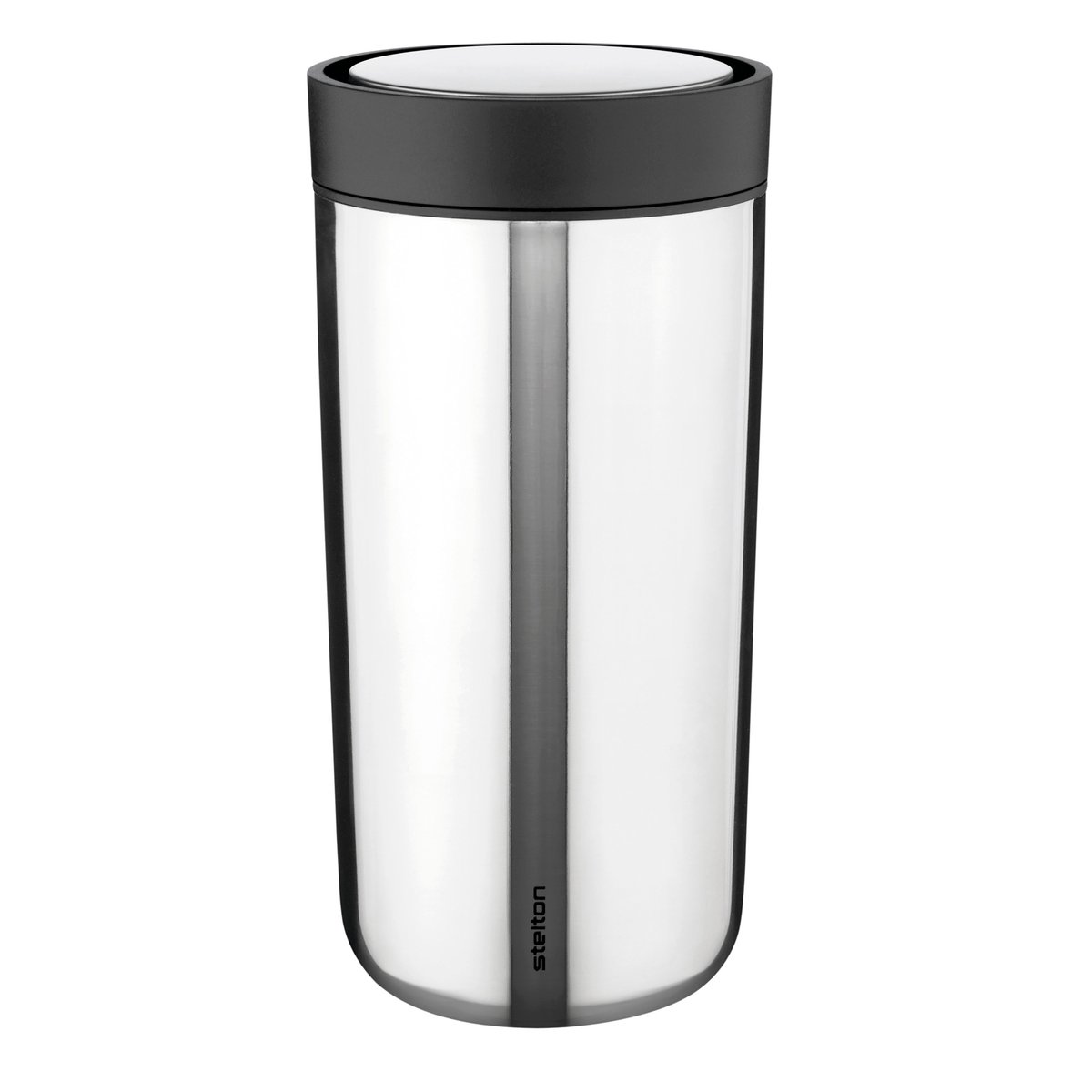 Stelton To Go Click mug 0.4 l Steel | Scandinavian Design | Thermal flasks & travel mugs | Silver-coloured