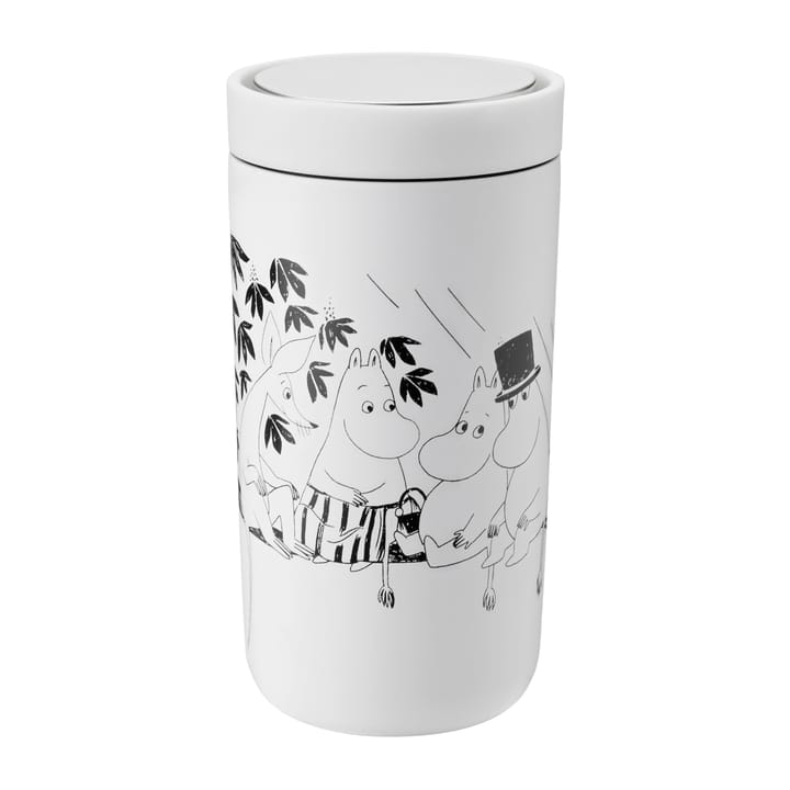 To Go Click Mumin mug 0.2 l - Soft white-black - Stelton