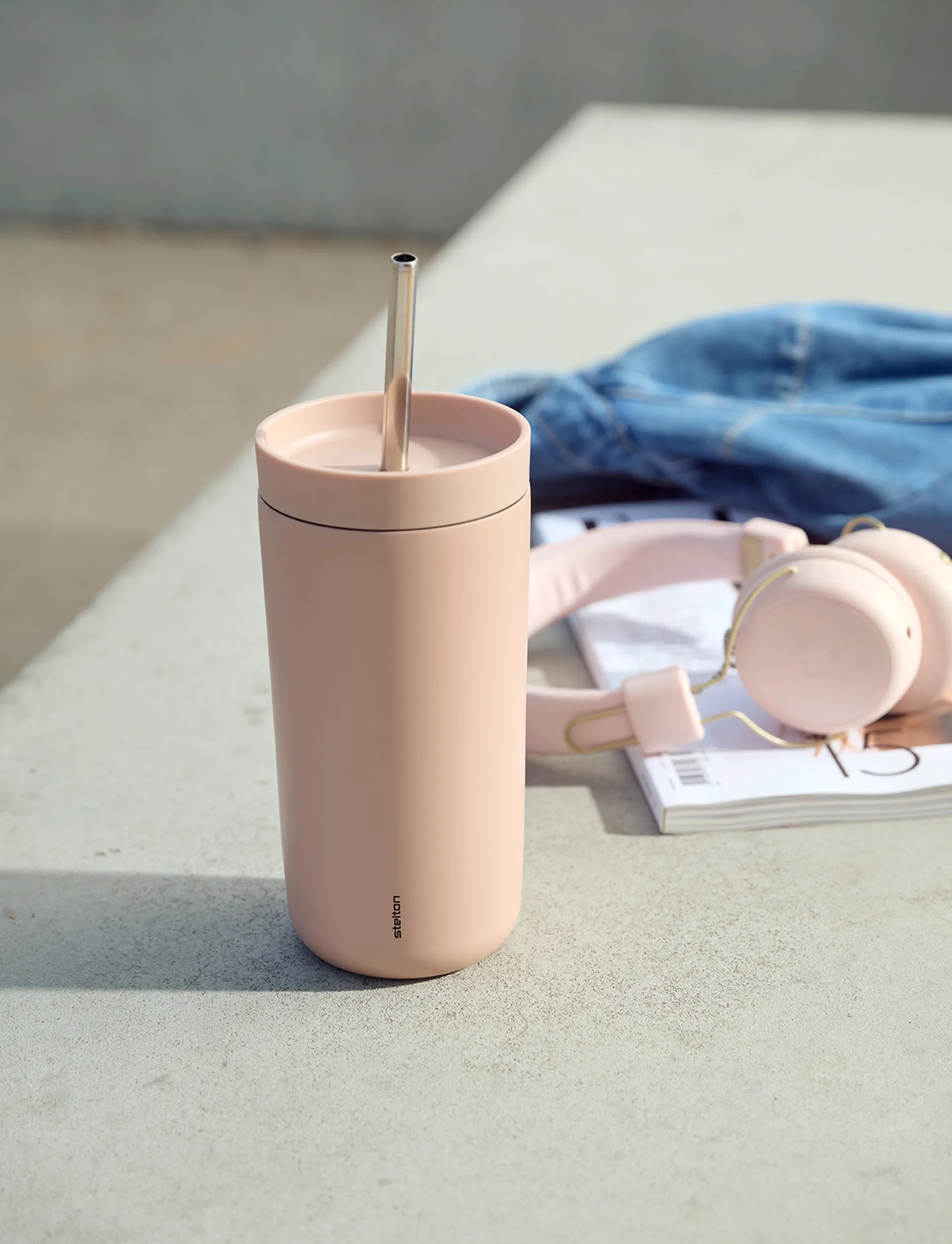 To Go Sip thermos mug with straw 0.4 L, Heather Stelton