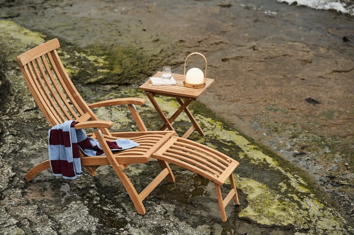 Lobby deck chair teak - Incl. tray and rain cover - Stockamöllan