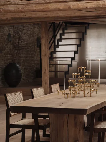 Nagel candle holder - brass - STOFF