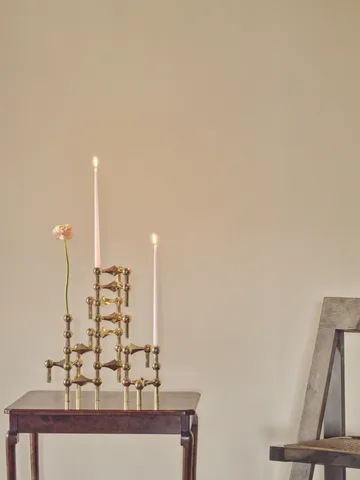 Nagel candle holder - brass - STOFF