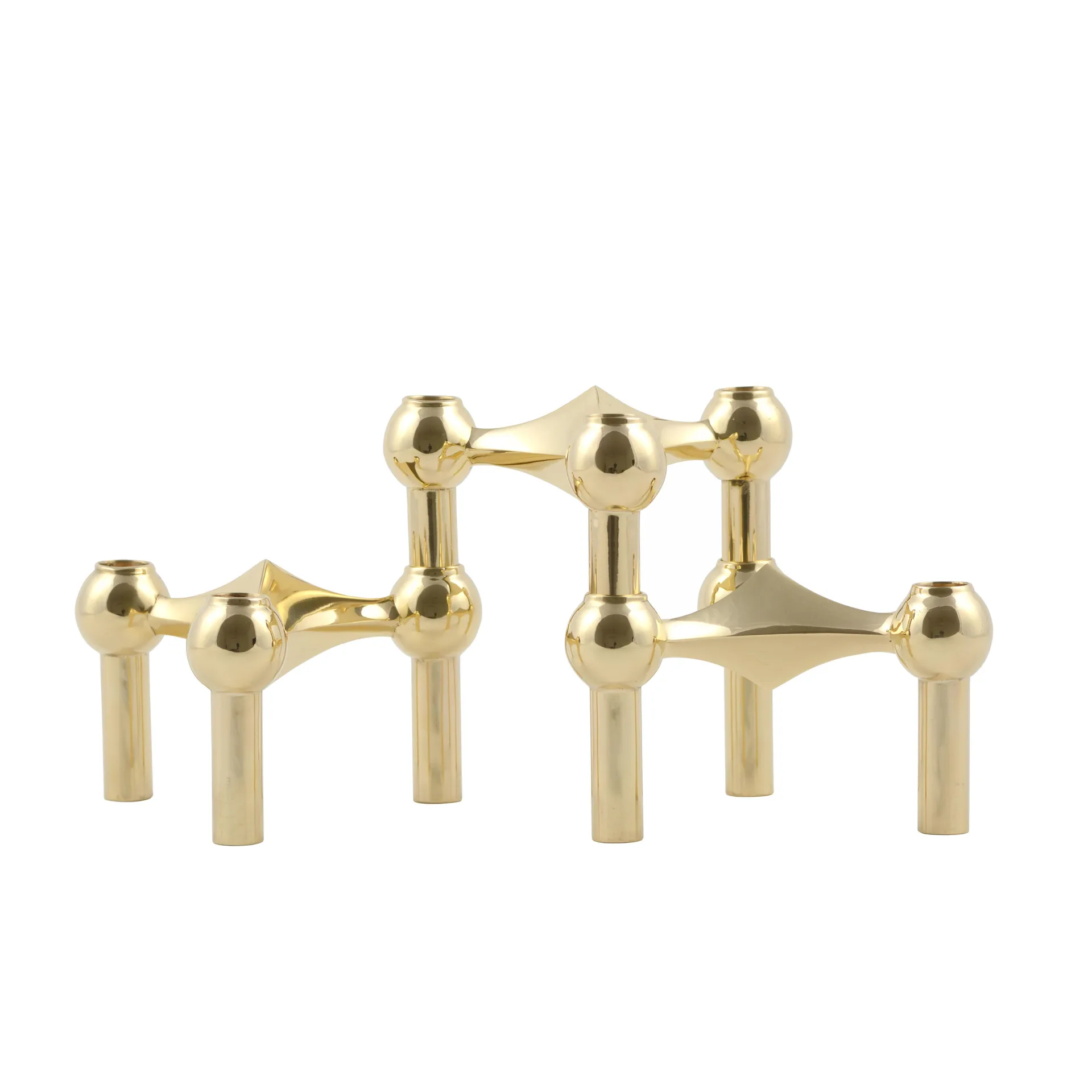Nagel candle holder, brass STOFF