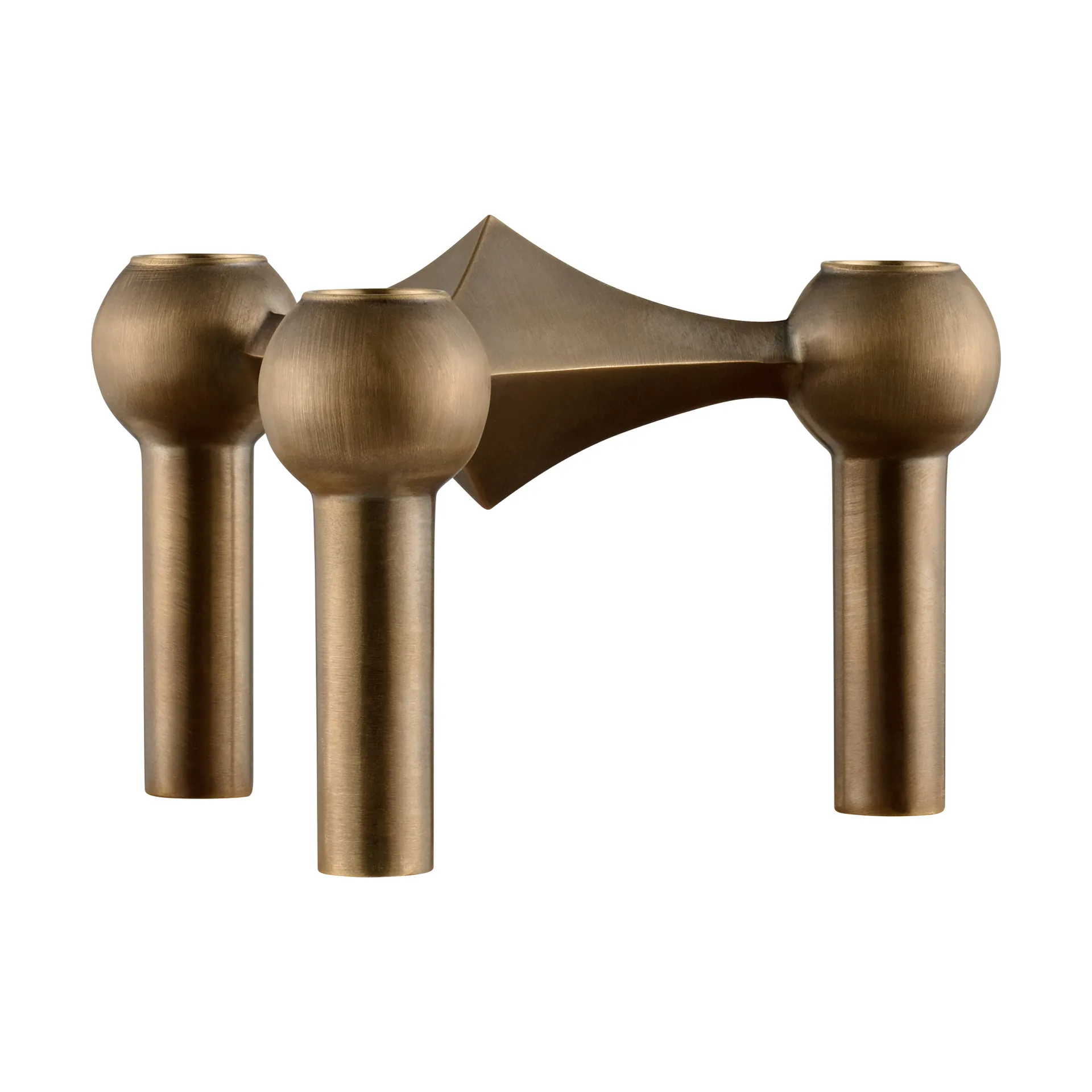 Nagel candle holder, Bronzed brass STOFF