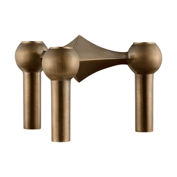 Nagel candle holder - Bronzed brass - STOFF