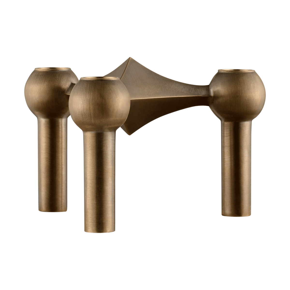 STOFF Nagel candle holder Bronzed brass