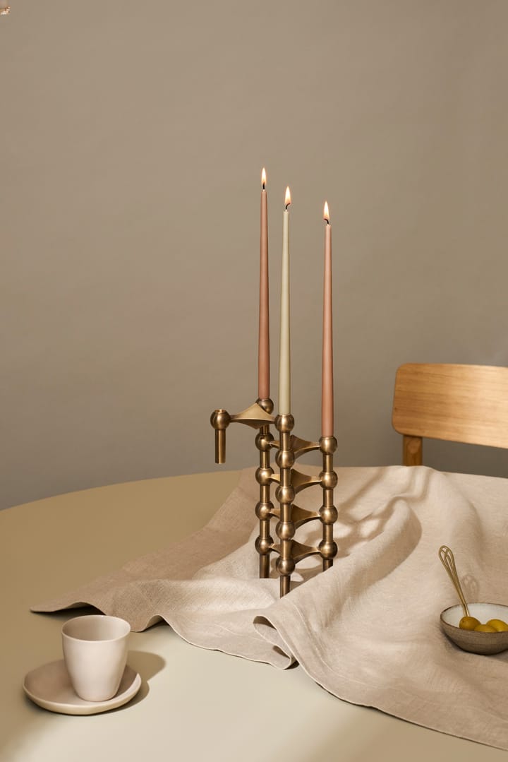 Nagel candle holder - Bronzed brass - STOFF