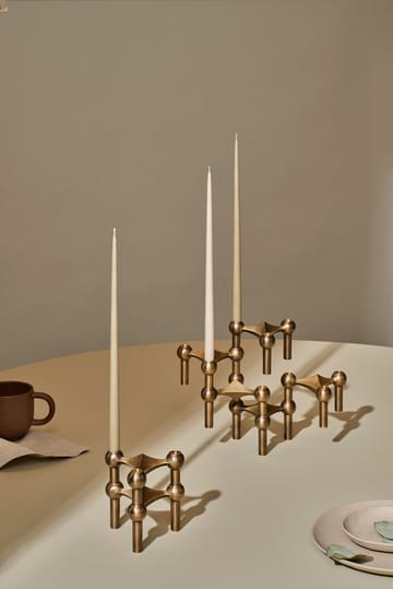 Nagel candle holder - Bronzed brass - STOFF