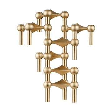 Nagel candle holder - Brushed brass - STOFF