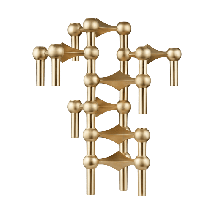 Nagel candle holder, Brushed brass STOFF