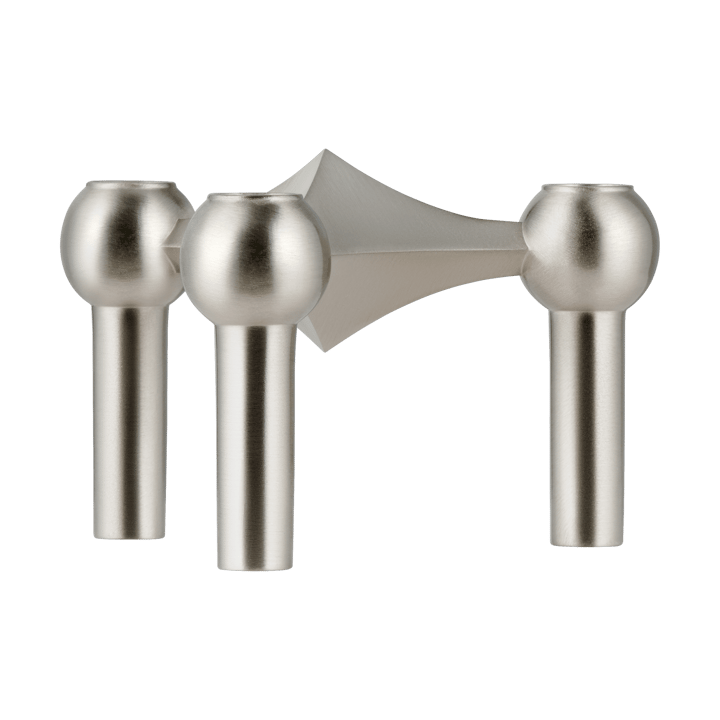 Nagel candle holder - Brushed chrome - STOFF