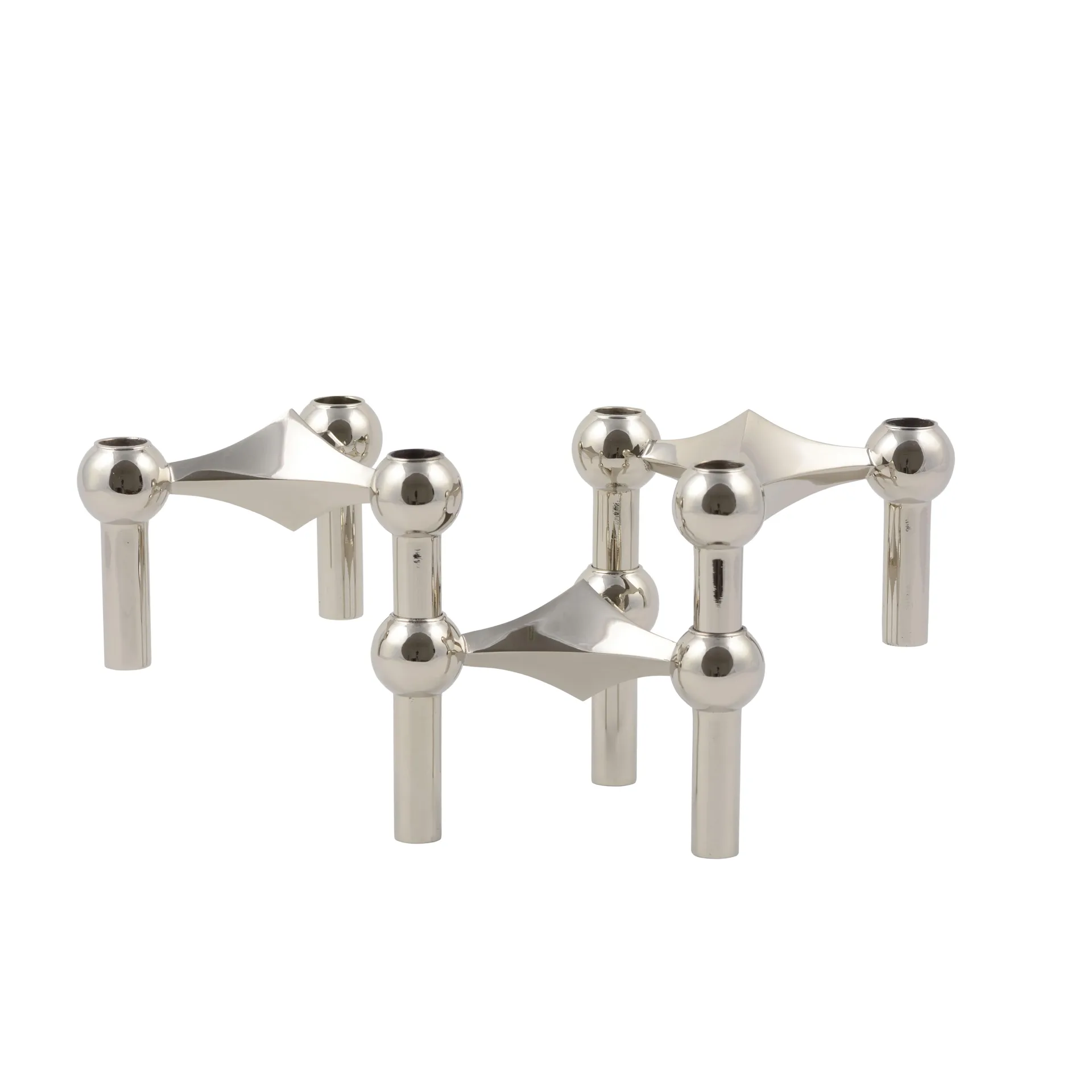 Nagel candle holder, chrome STOFF
