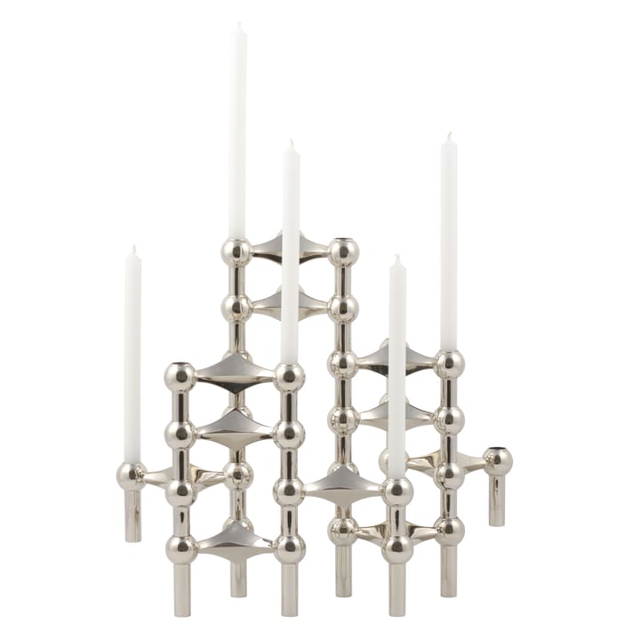 Nagel candle holder - chrome - STOFF