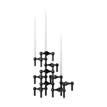Nagel candle holder - matte black - STOFF