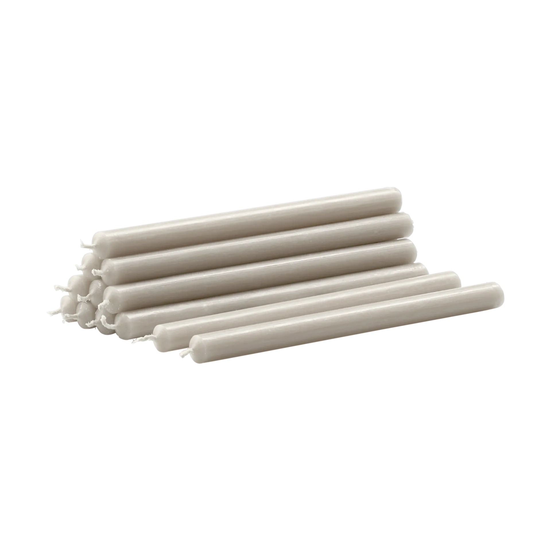 Nagel candles 12-pack, Linen grey STOFF