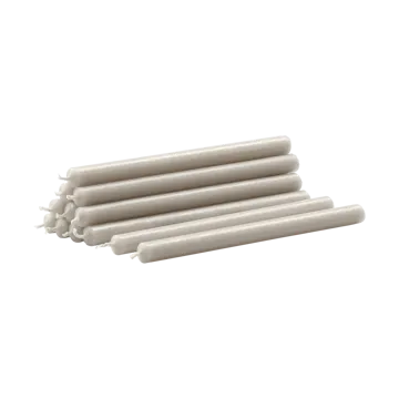 Nagel candles 12-pack - Linen grey - STOFF