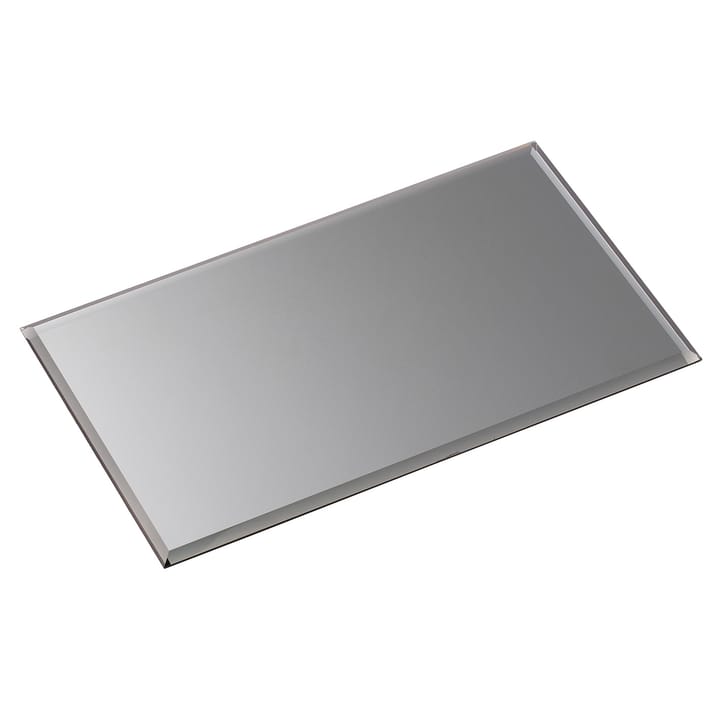 Nagel glass base rectangular - smoked black - STOFF