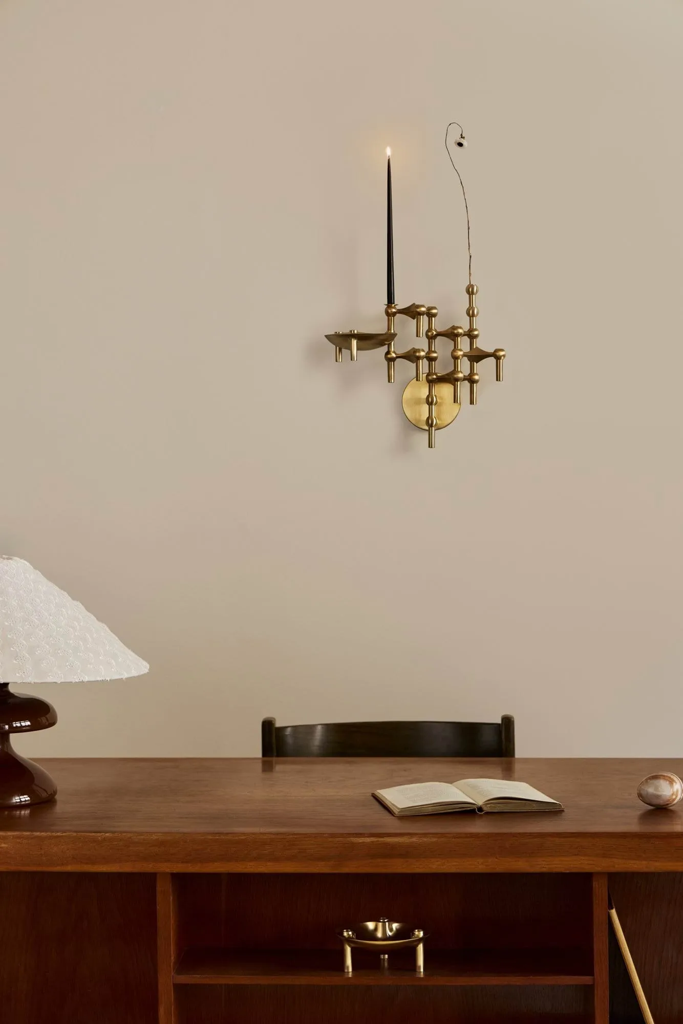 Nagel bowl, Brushed brass STOFF Nagel