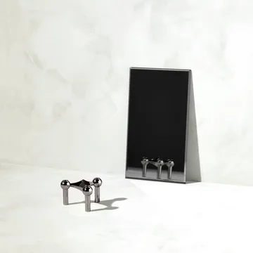 Nagel candle holder - Black chrome - STOFF Nagel