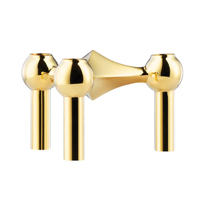 Nagel candle holder - brass - STOFF Nagel