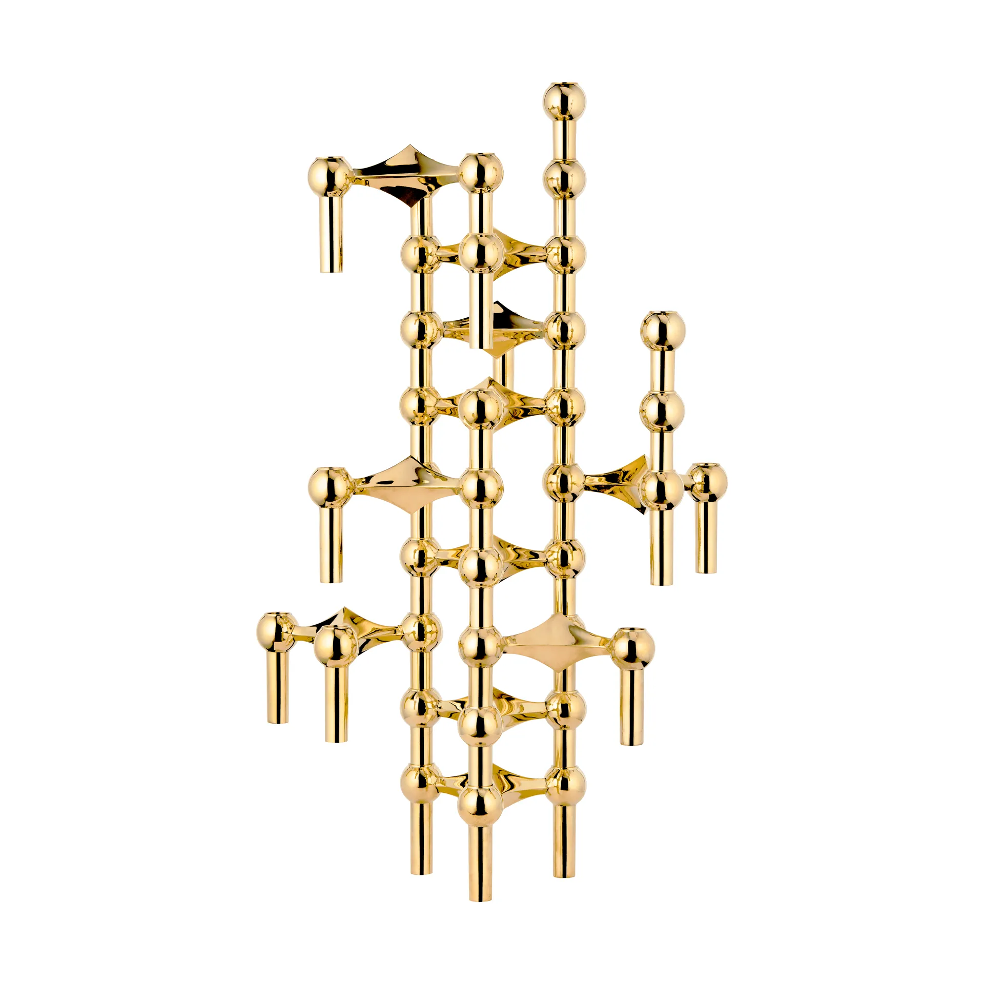 Nagel candle holder, brass STOFF Nagel
