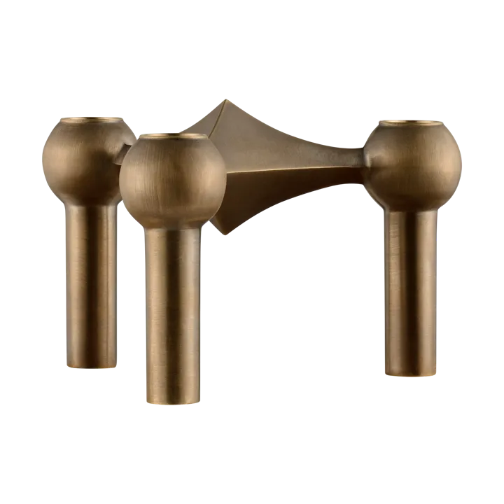 Nagel candle holder - Bronzed brass - STOFF Nagel