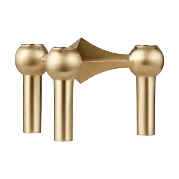 Nagel candle holder - Brushed brass - STOFF Nagel