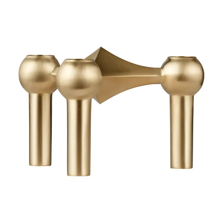 Nagel candle holder - Brushed brass - STOFF Nagel