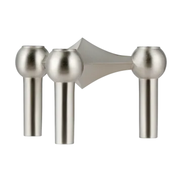 Nagel candle holder - Brushed chrome - STOFF Nagel