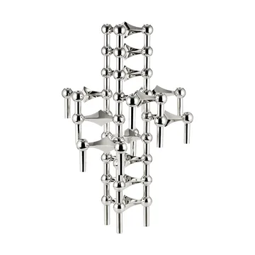 Nagel candle holder - chrome - STOFF Nagel