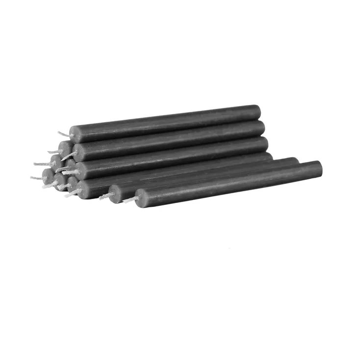 Nagel candles 12-pack - Anthracite - STOFF Nagel