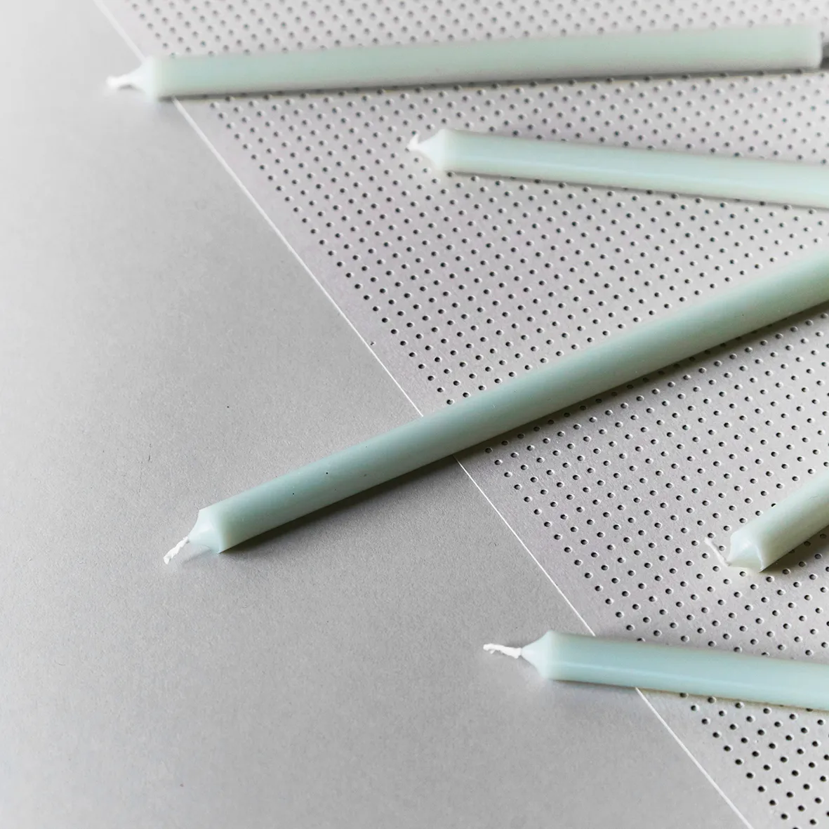 Nagel candles 12-pack, Light green STOFF Nagel