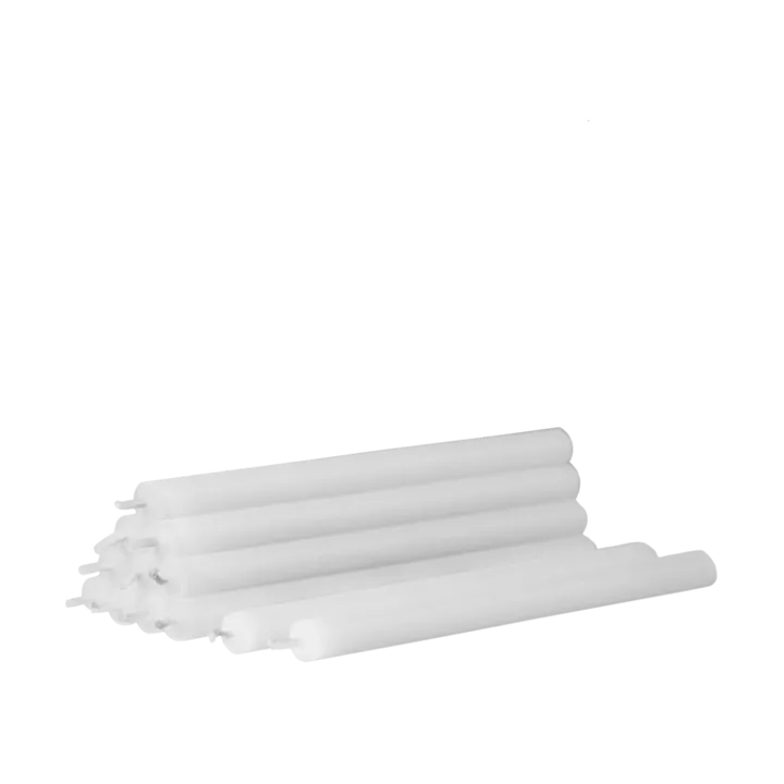 Nagel candles 12-pack - white - STOFF Nagel