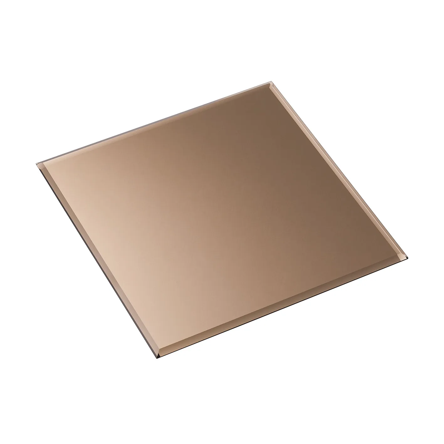Nagel glass base square, smoked brown STOFF Nagel