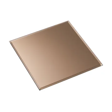 Nagel glass base square - smoked brown - STOFF Nagel