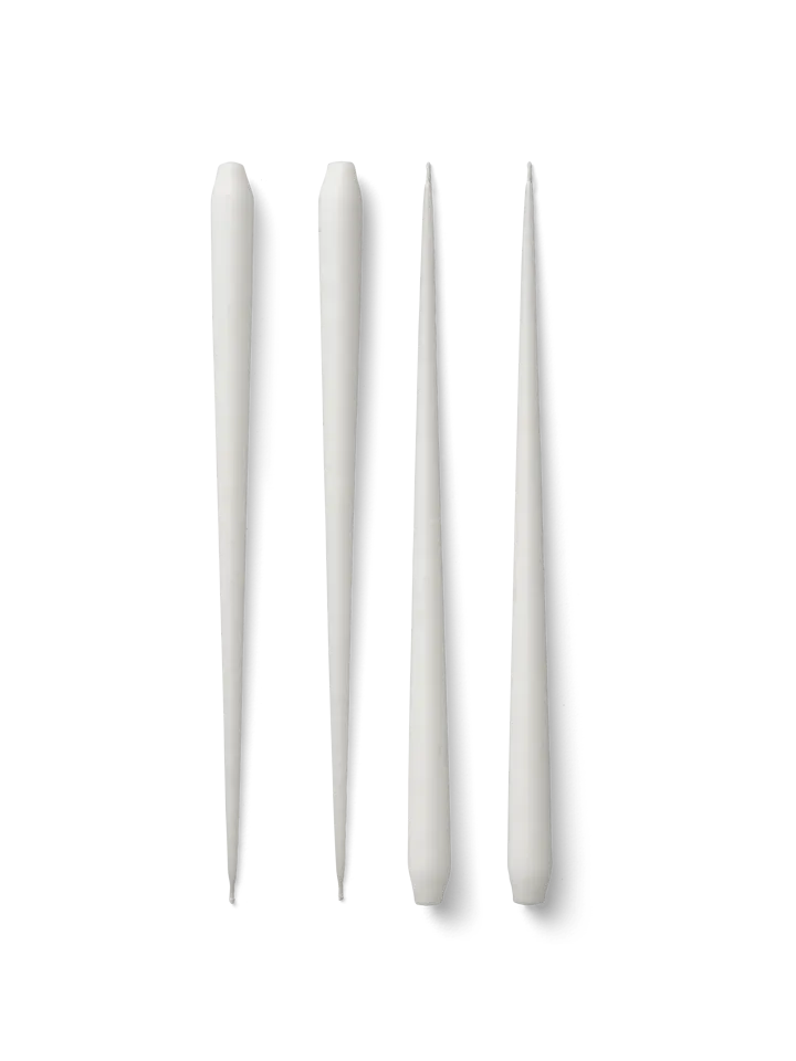 STOFF Nagel antique candles by ester & erik large 4-pack - White - STOFF Nagel