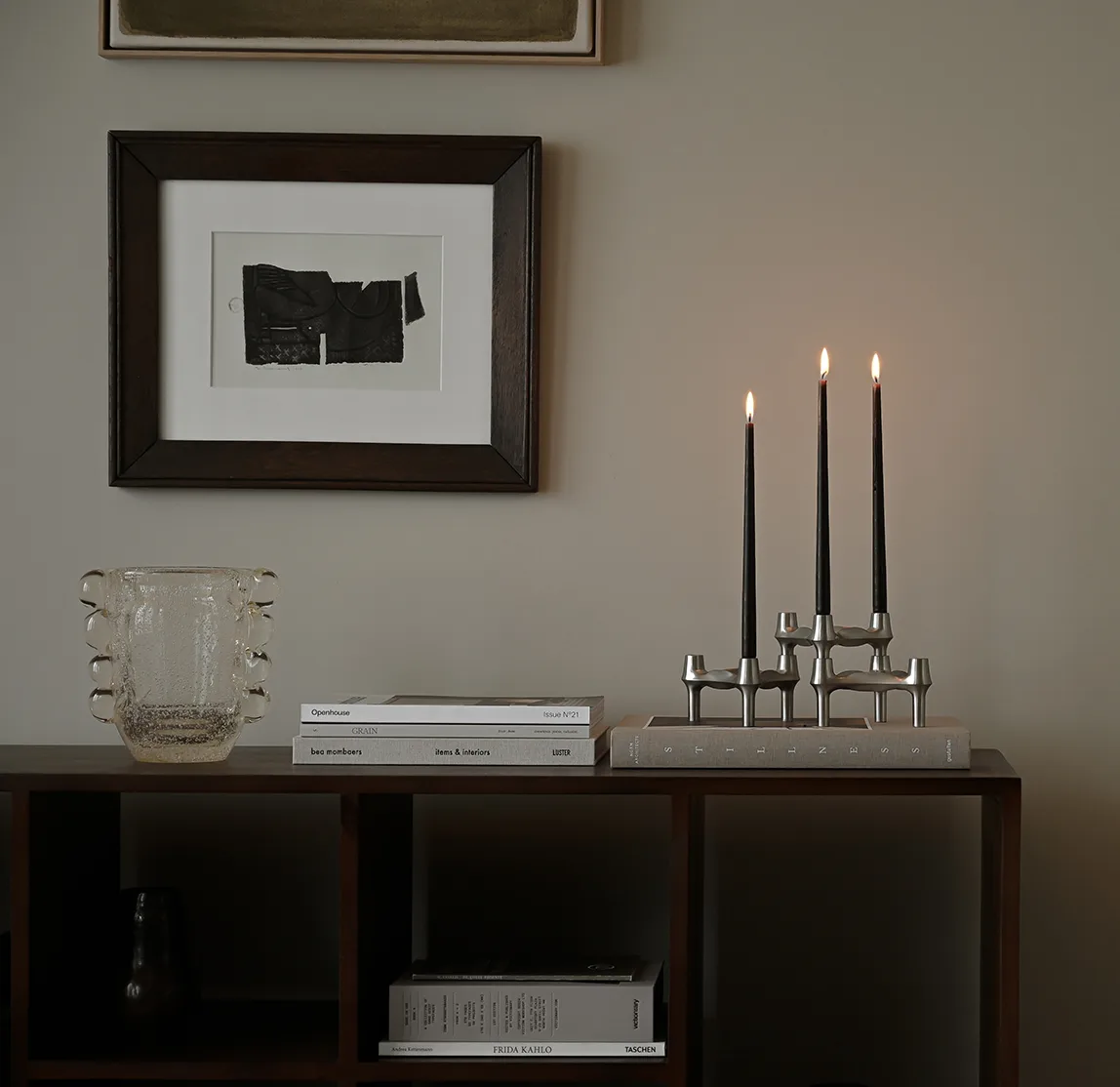 STOFF Nagel BMF candle holder 3-pack, Brushed chrome STOFF Nagel