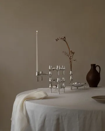 STOFF Nagel BMF candle holder 3-pack - Chrome - STOFF Nagel