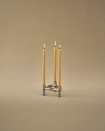 STOFF Nagel BMF candle holder - Brushed chrome - STOFF Nagel