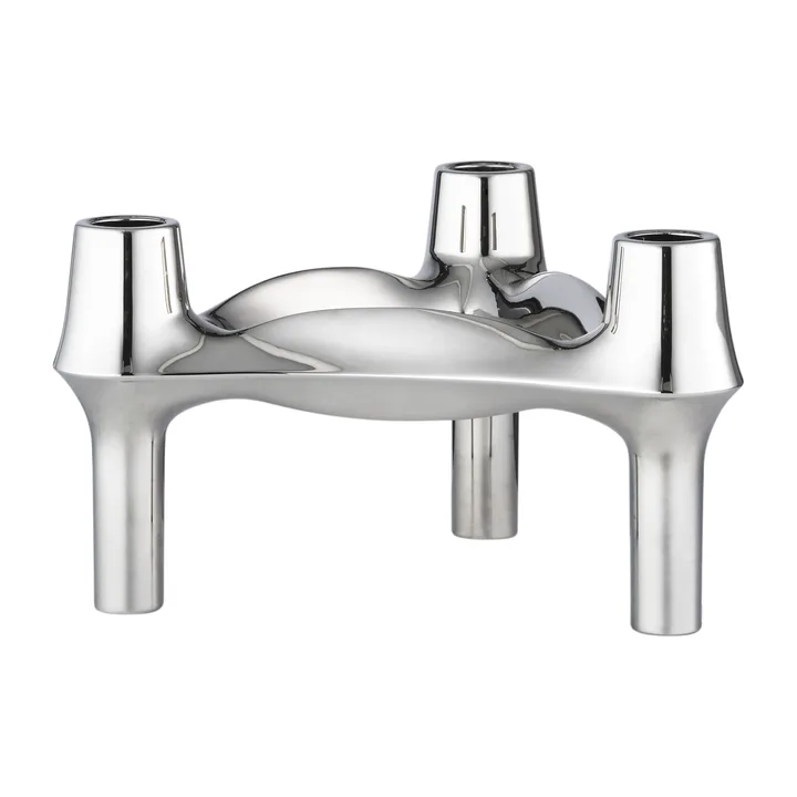 STOFF Nagel BMF candle holder - Chrome - STOFF Nagel