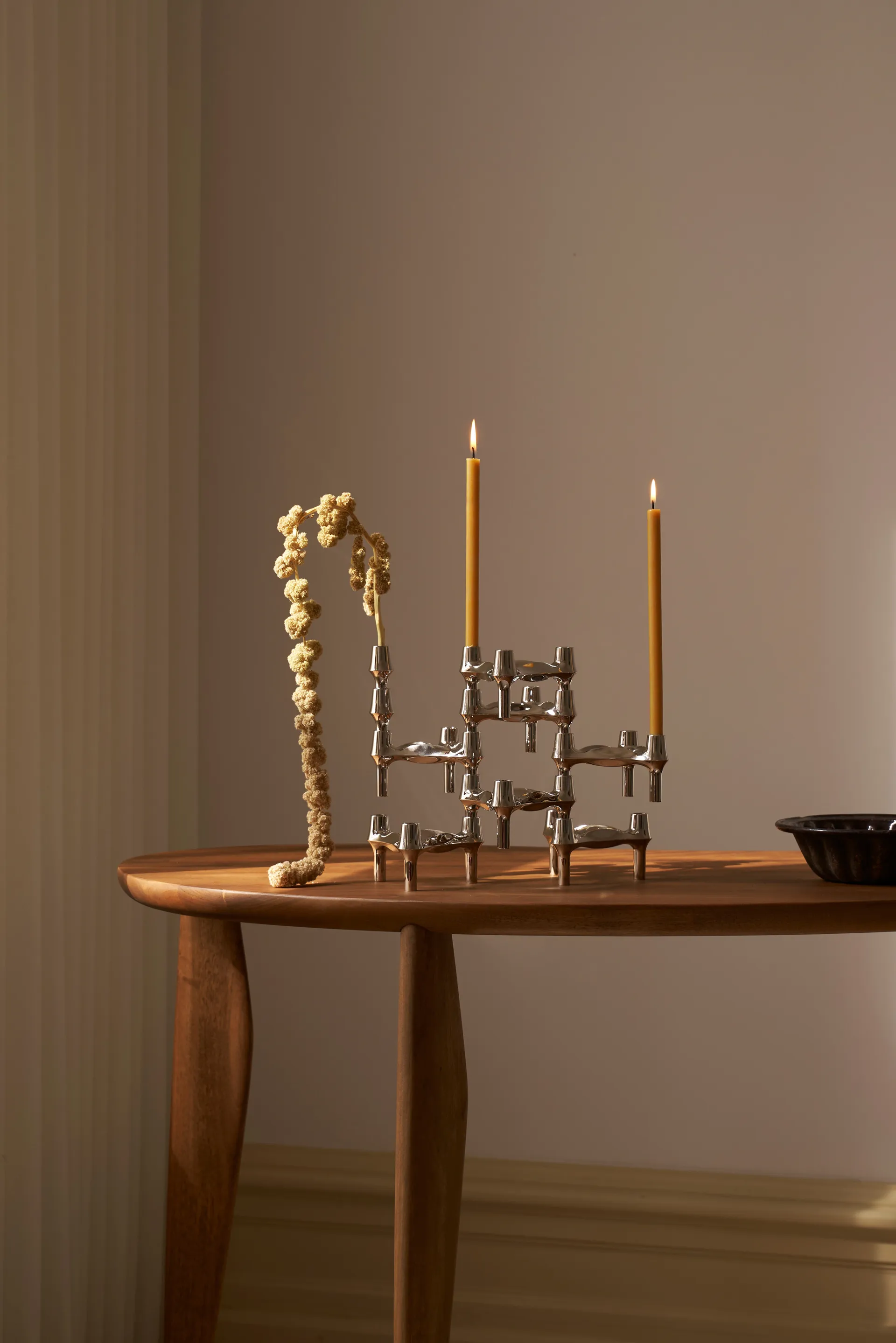 STOFF Nagel BMF candle holder, Chrome STOFF Nagel