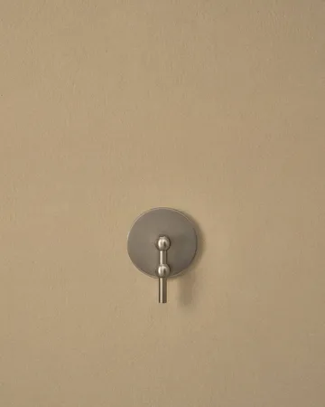 STOFF Nagel candle holder wall-mounted - Brushed chrome - STOFF Nagel