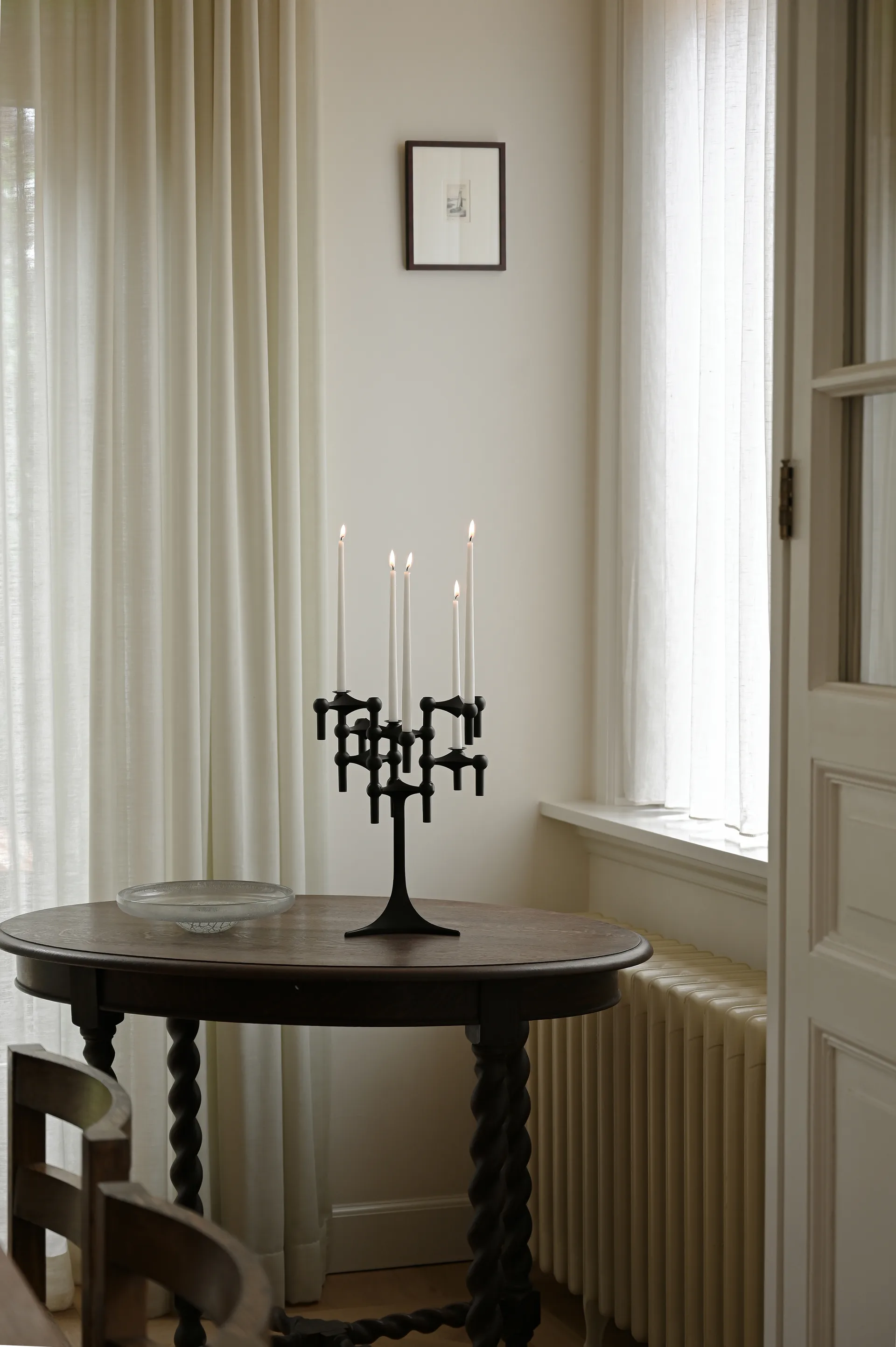 STOFF Nagel candle stand, Black STOFF Nagel