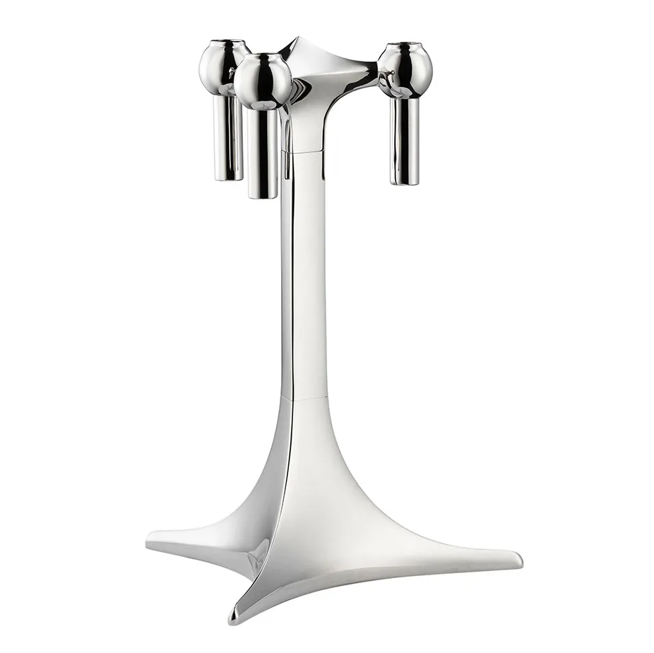 STOFF Nagel candle stand, Chrome STOFF Nagel