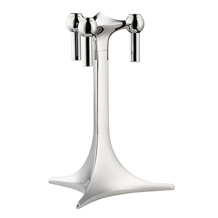 STOFF Nagel candle stand - Chrome - STOFF Nagel