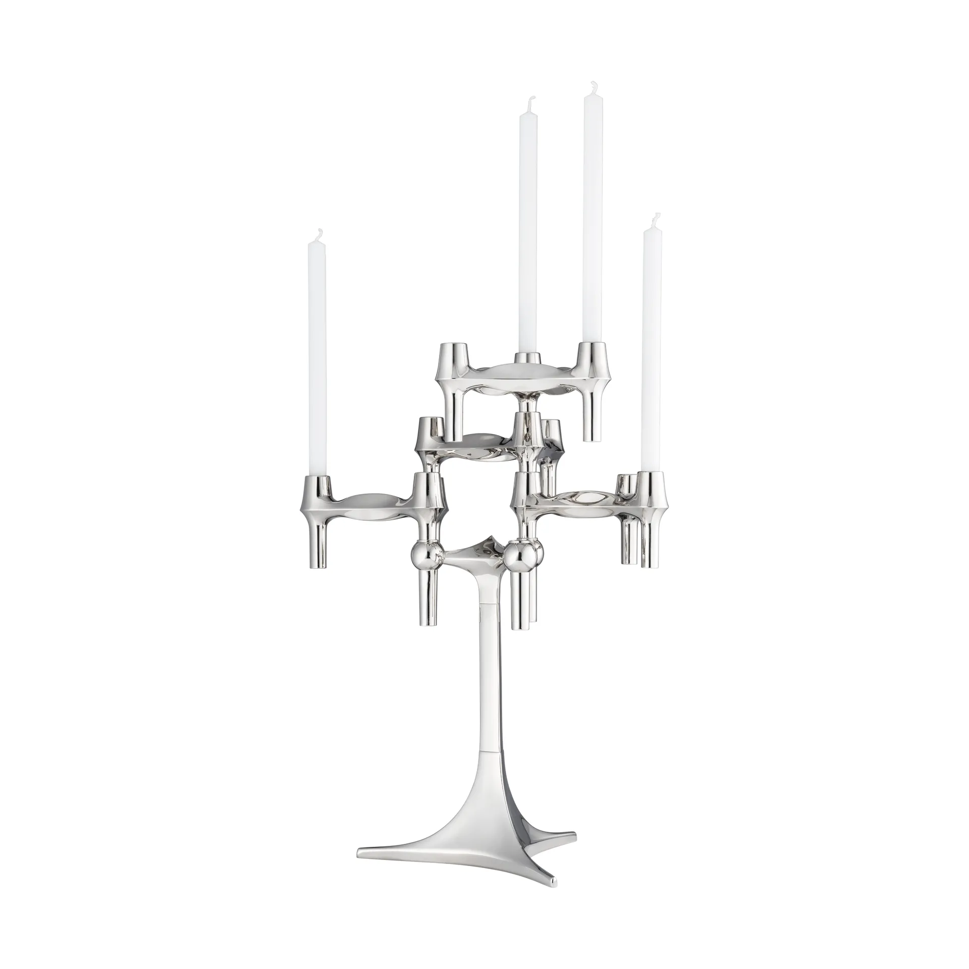 STOFF Nagel candle stand, Chrome STOFF Nagel
