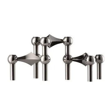 STOFF Nagel candle sticks 3-pack - Black chrome - STOFF Nagel