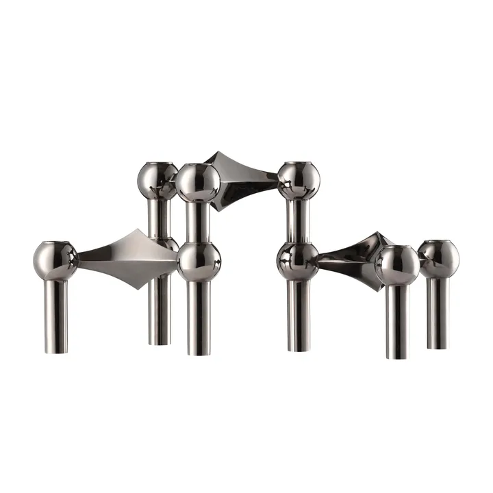 STOFF Nagel candle sticks 3-pack - Black chrome - STOFF Nagel
